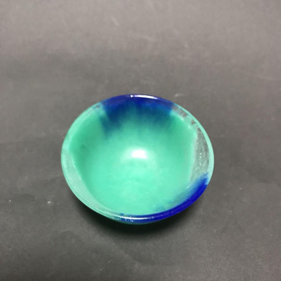 パート ド ヴェール おちょこ 緑青色 ガラス作家作 世界最古の パート ド ヴェール おちょこ 緑青色 ガラス作家作 世界最古の